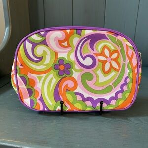 Colorful Clinique Floral Cosmetic Bag (New)